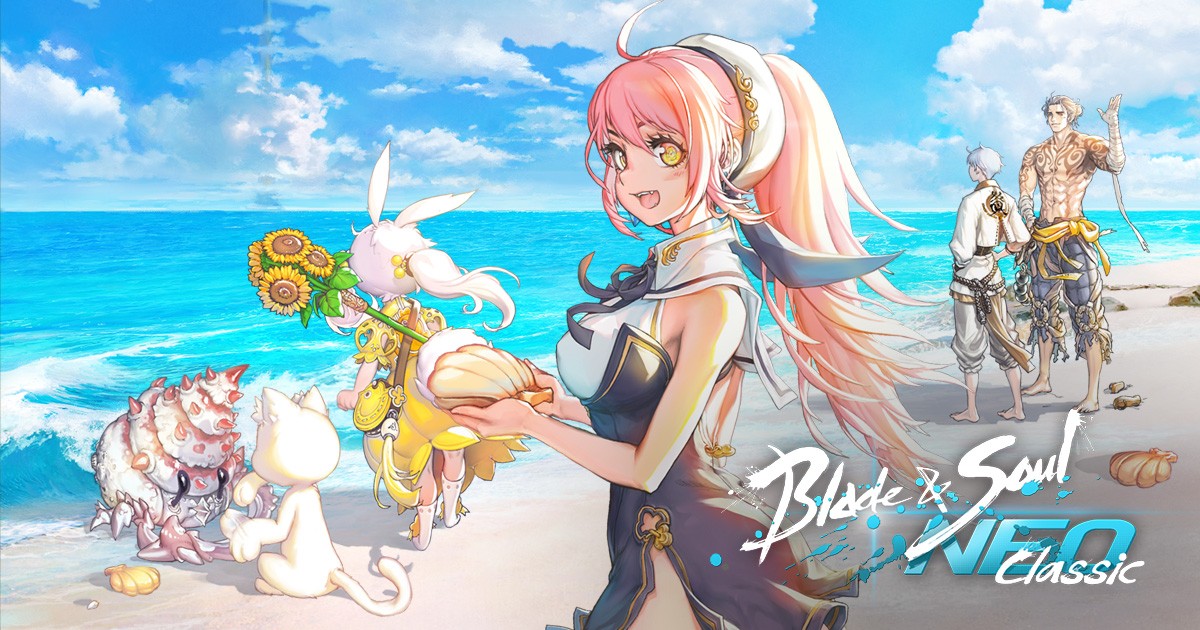 Promotional image for Blade & Soul NEO showcasing vibrant fantasy graphics and dynamic combat action.