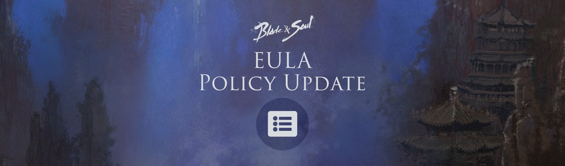 EULA Policy Update : Blade & Soul NEO