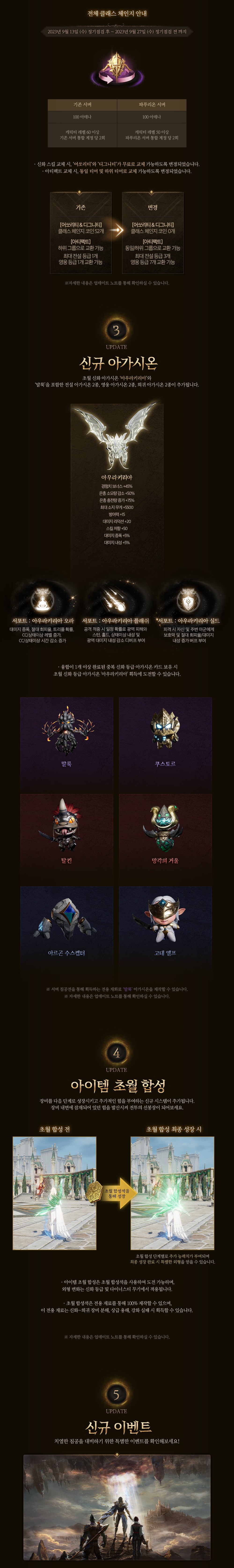 뉴스] 9월 2주차 업데이트 뉴스(수정) : 리니지2M–NCSOFT