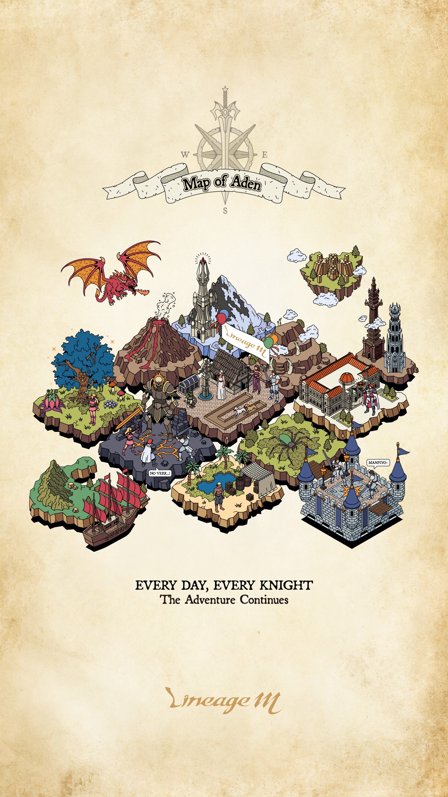[Lineage M] Wallpaper_EVERY DAY EVERY KNIGHT : 리니지M-NC
