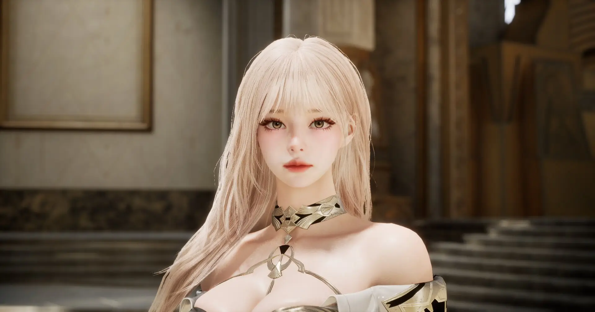 💛Cute Asian Korean Blonde Hair Beauty