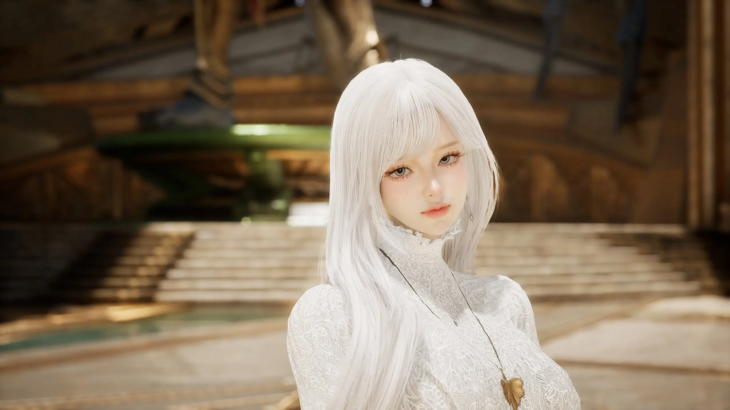 White hair