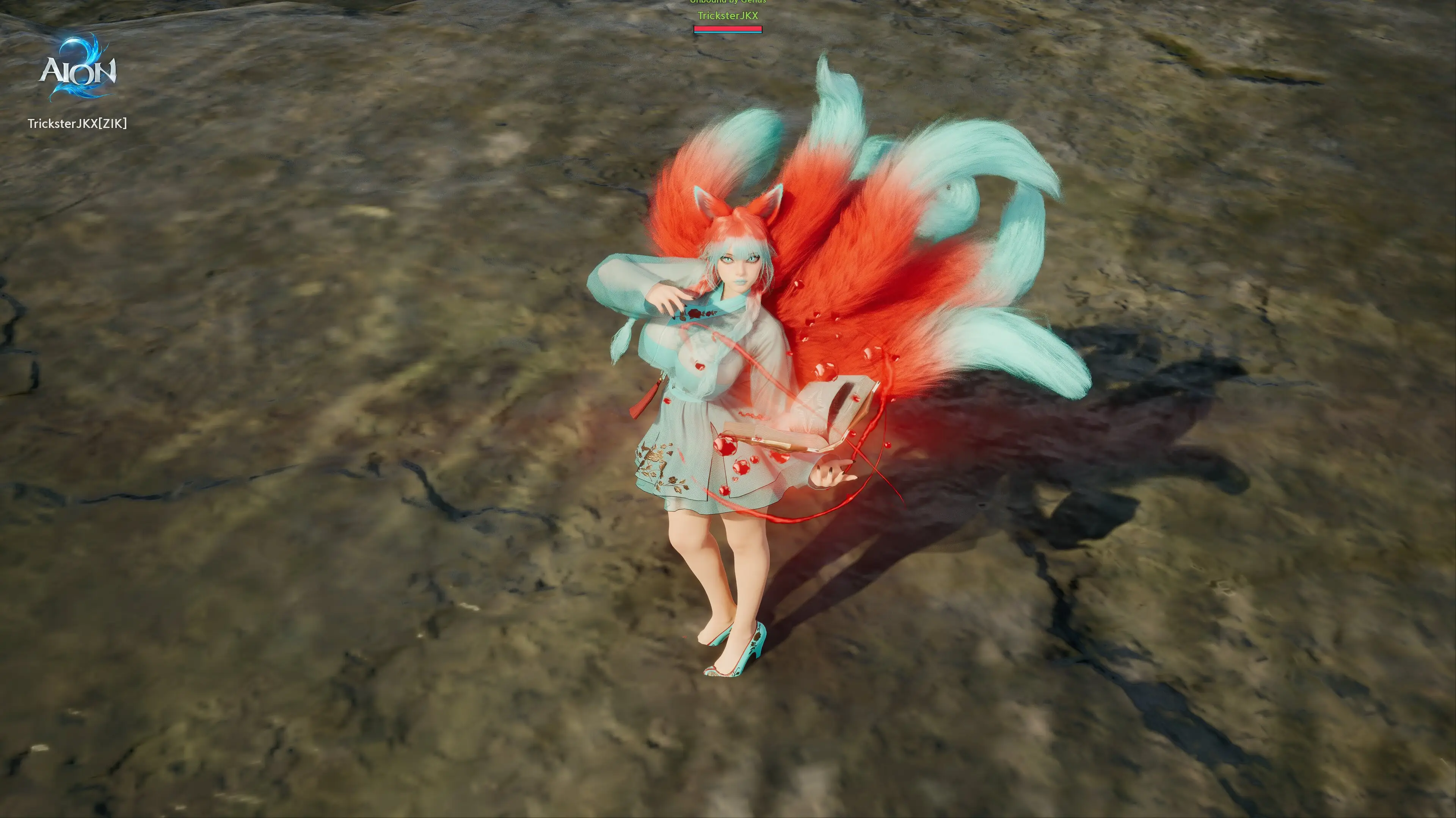 Fire and ice Kitsune sorcerer