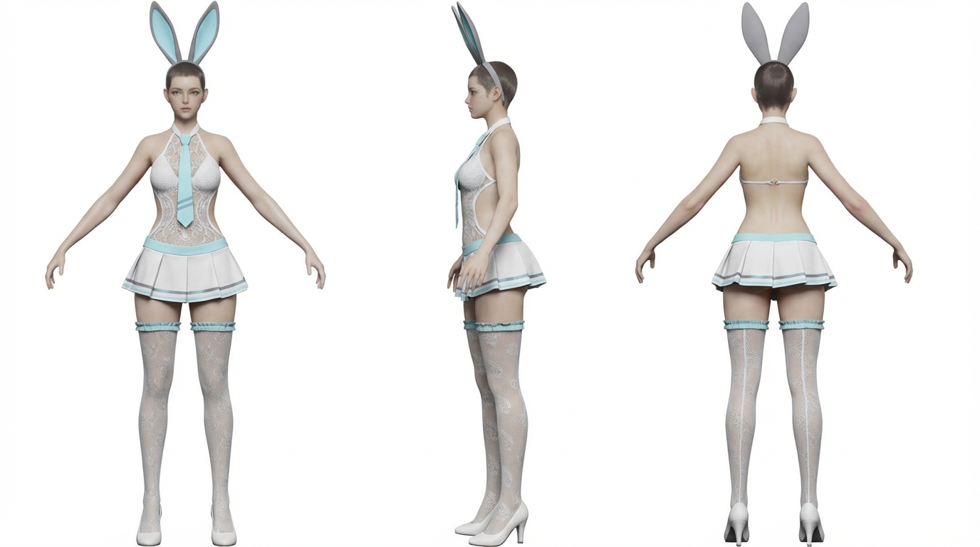 시스루 교복 바니걸&울프보이 ㅡ “오해하지 마세요, 이건 정말 전투복입니다.” : AION2-NCSOFT