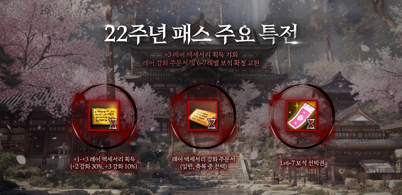 에바/발라카스] 22주년 패스 상품 안내 : 리니지2-NCSOFT
